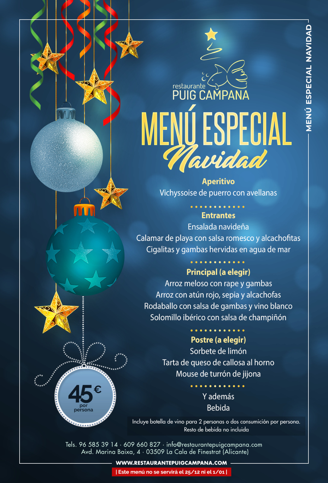 menú navidad